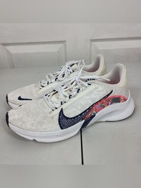 Nike Training Shoes 7 Womens White SuperRep Go v3 Next Nature Flyknit Sneakers